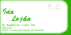 ida lojka business card